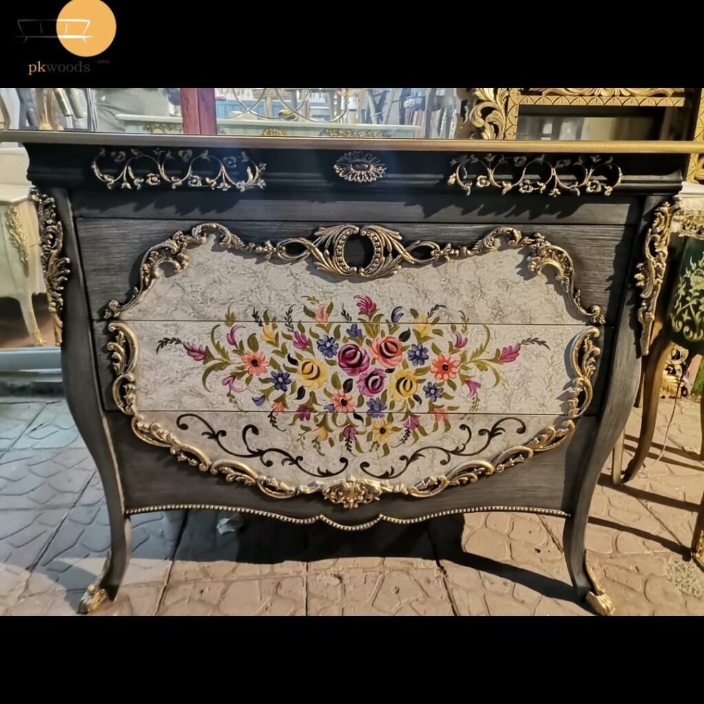 Grey Antique Chest of drawers