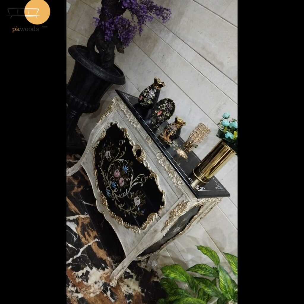 Off White Golden antique finishing