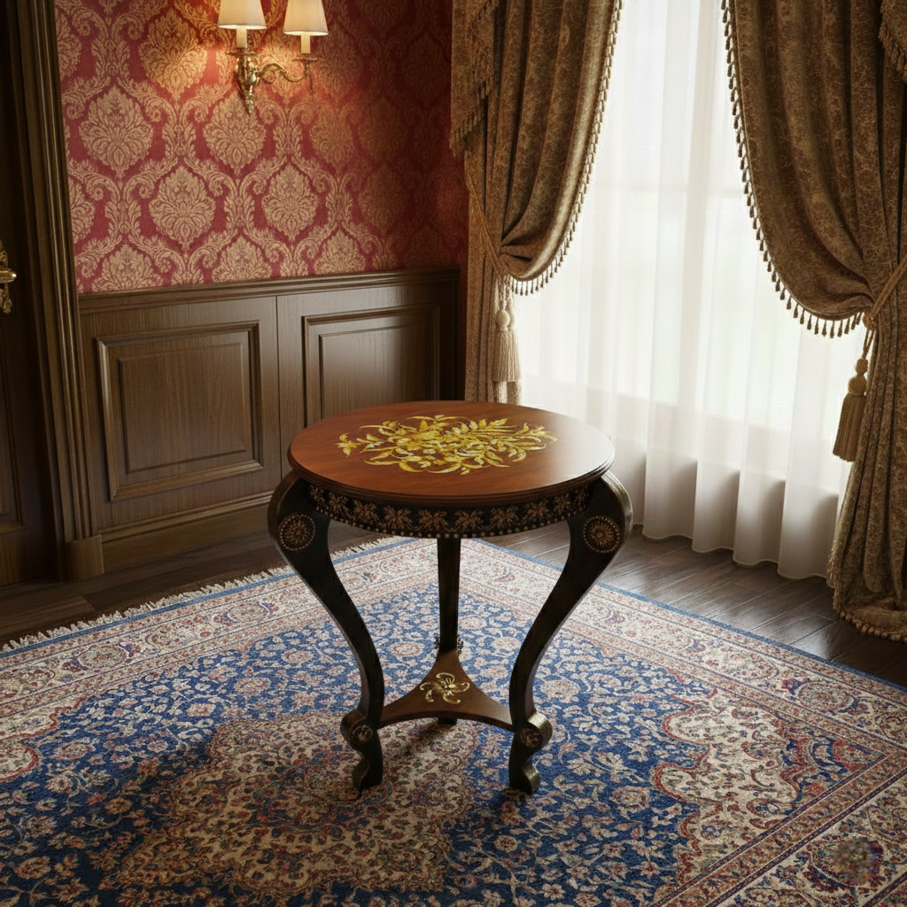 Floral Brown Royal Table