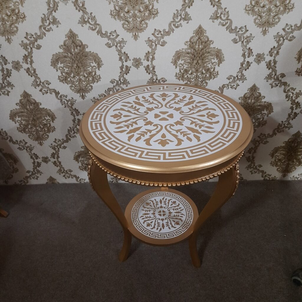 Royal Gold Wooden Side Table