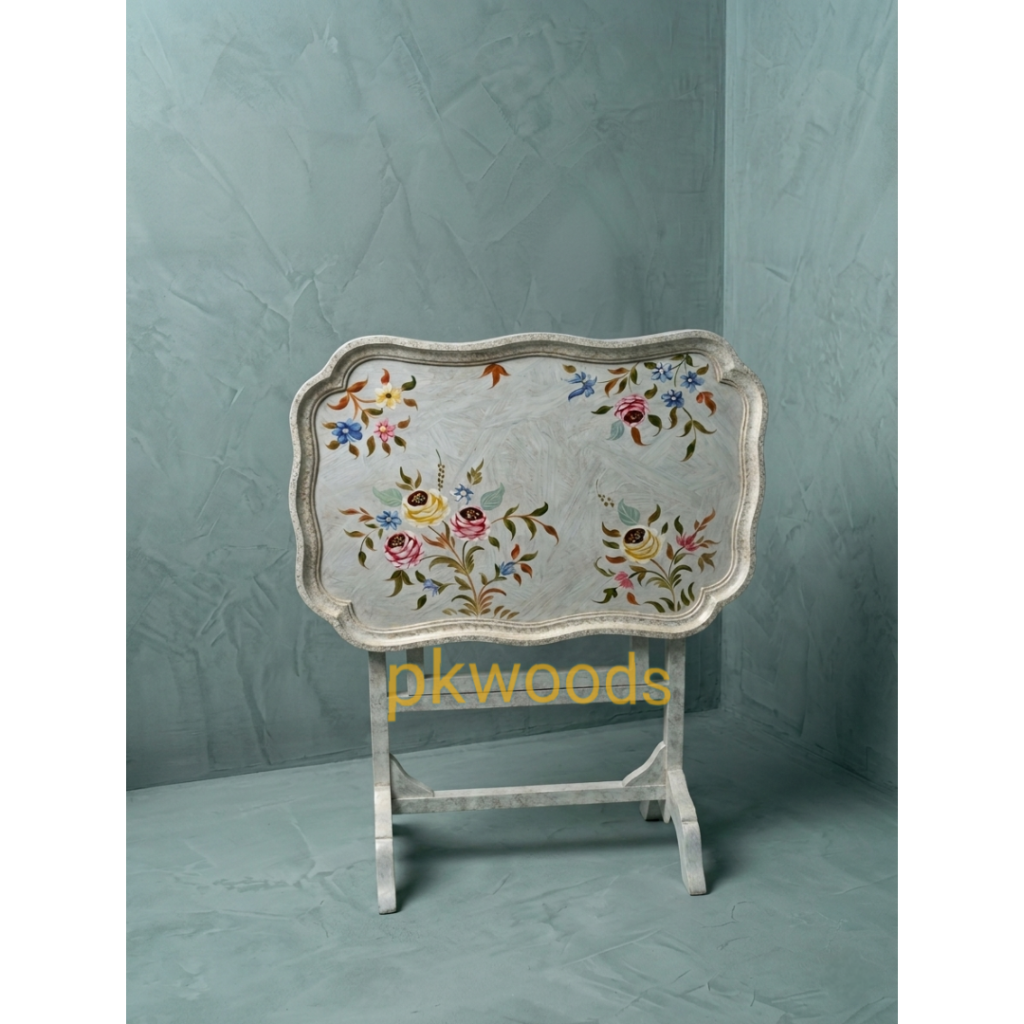 Blossom Breeze Hand Painted Foldable Tray Table